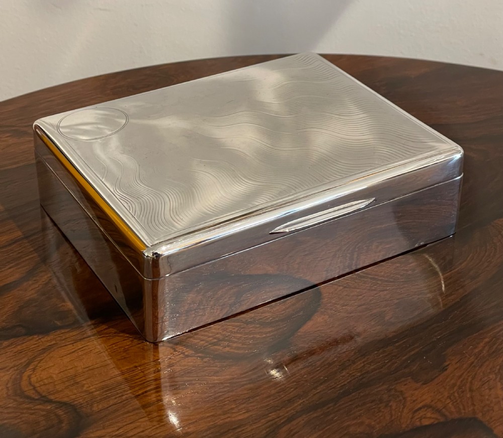 Large George V Solid Silver Table Box by Sampson Mordan View IV