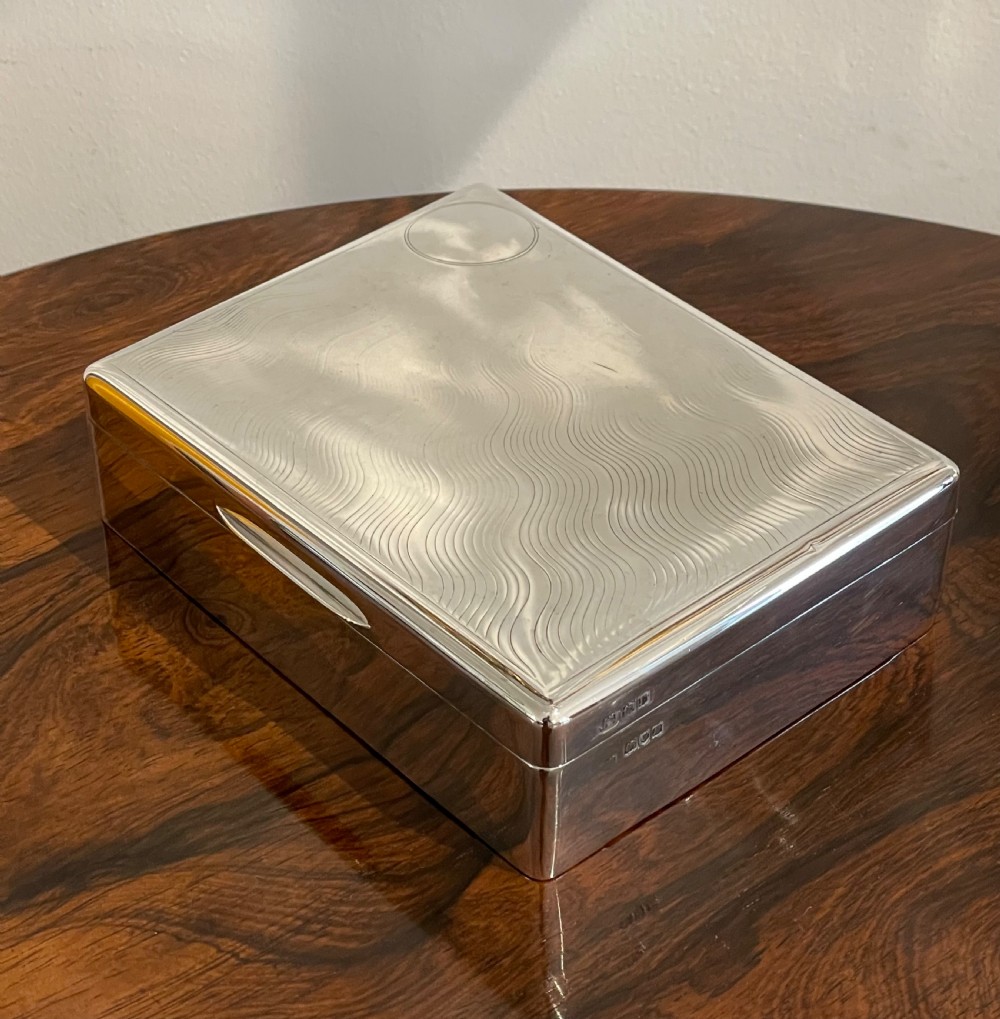 Large George V Solid Silver Table Box by Sampson Mordan View V