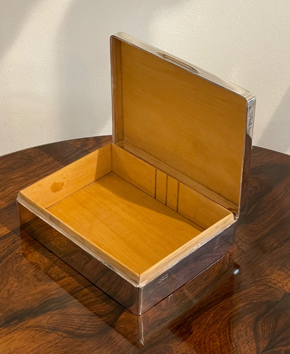 Large George V Solid Silver Table Box by Sampson Mordan View VII