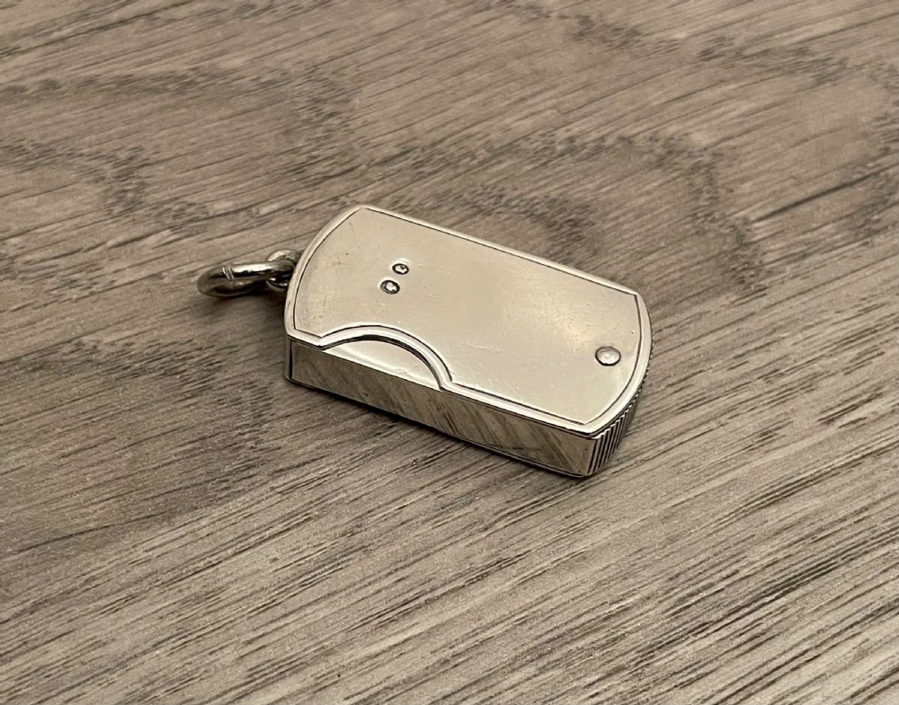 Rare Victorian Silver Fold Out Vesta Case, 1879