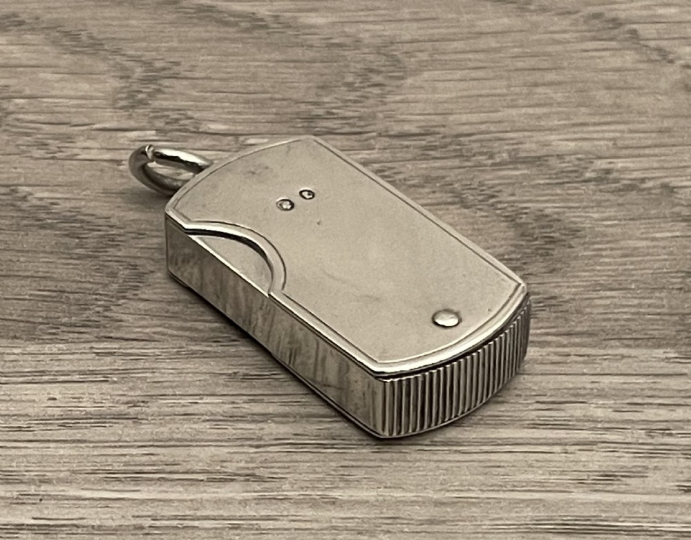 Rare Victorian Silver Fold Out Vesta Case, 1879 View II