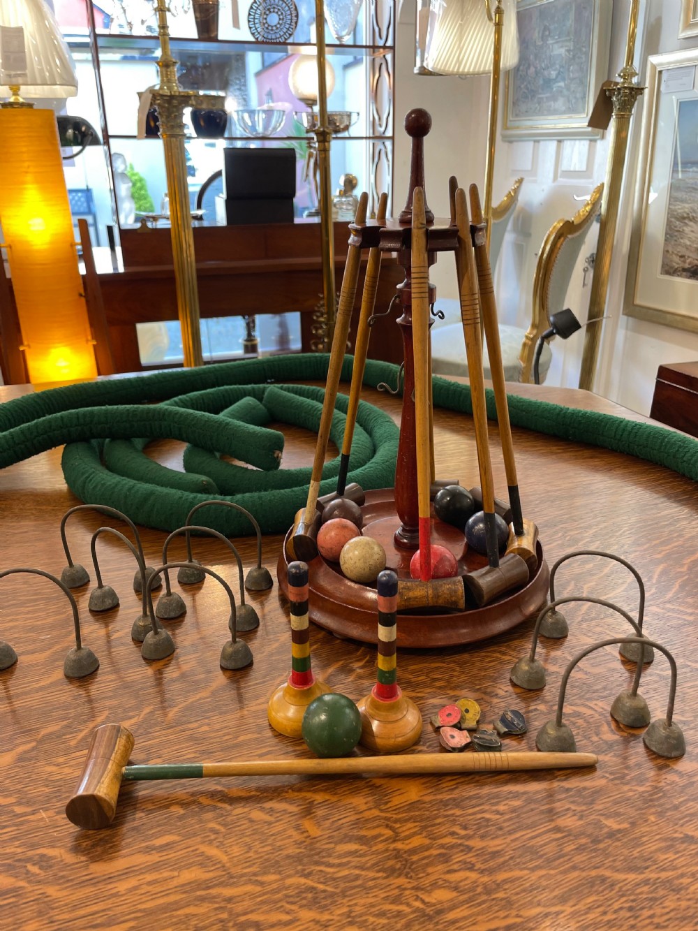 Jaques Table Top Croquet Set , c1900 View II