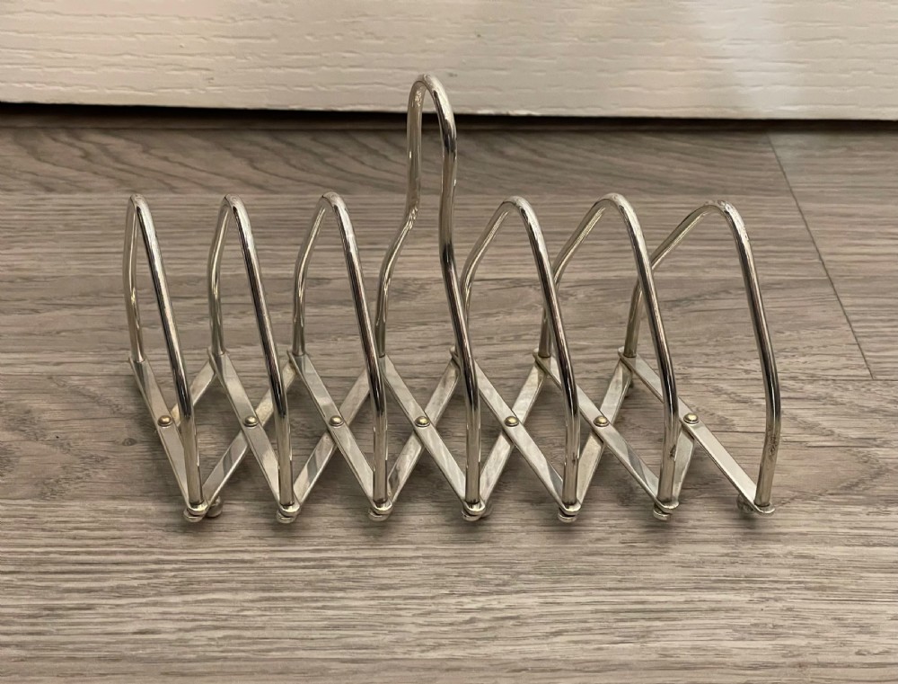 Silver Plated Expanding Toast Rack