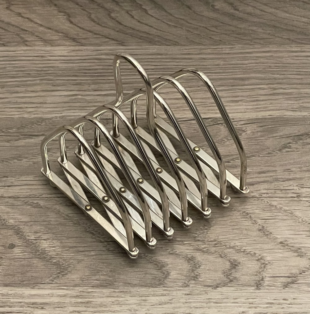 Silver Plated Expanding Toast Rack View IV