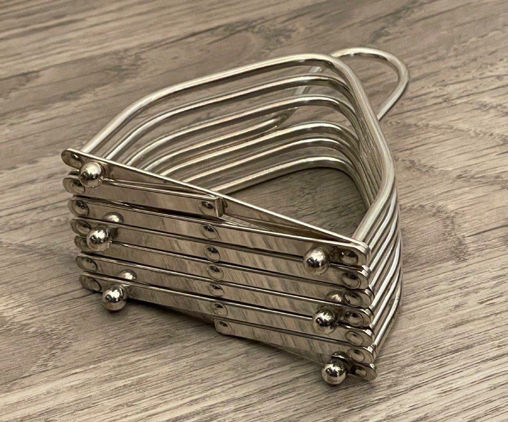 Silver Plated Expanding Toast Rack View V