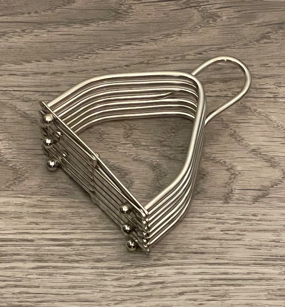 Silver Plated Expanding Toast Rack View VI
