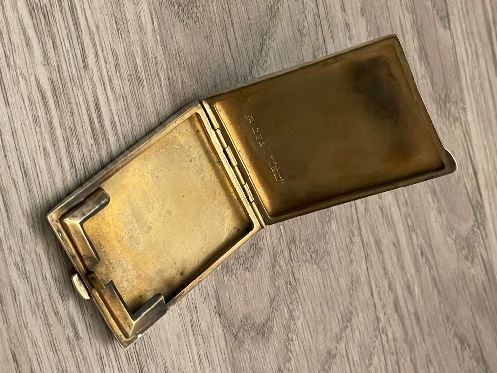 Art Deco Silver & Enamel Match Case, Chester  View VI