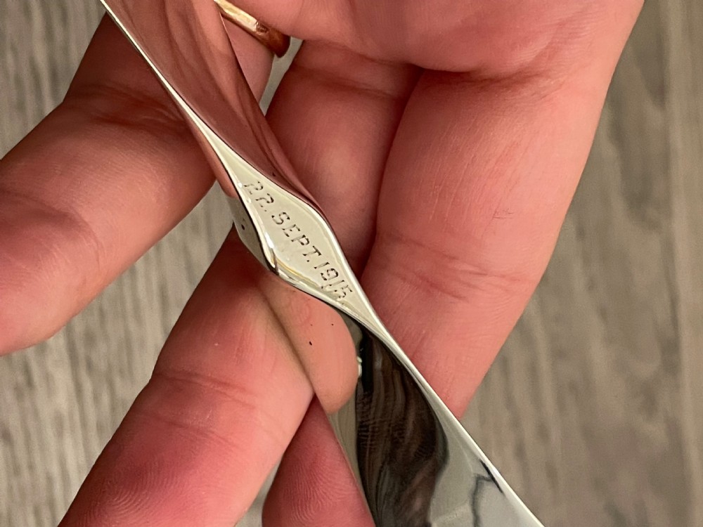 Rare George V Solid Silver Propeller Letter Opener by Sampson Mordan  View V