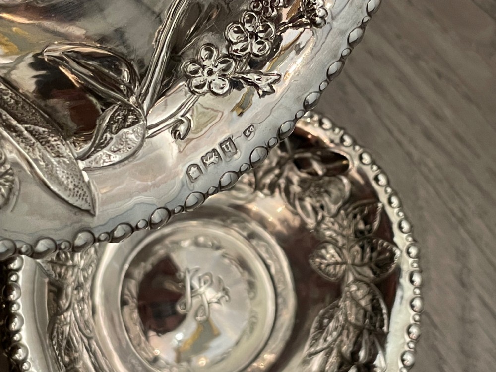 A Good Set of Three Art Nouveau Silver Bon Bon Dishes View VI