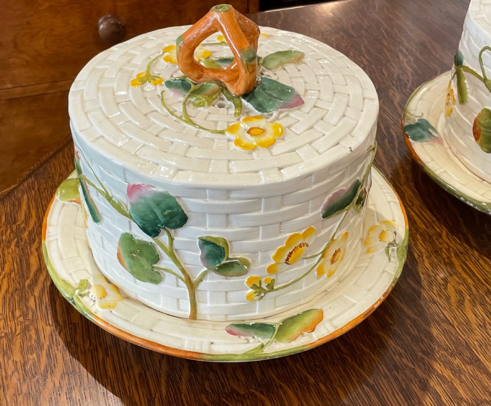 Pair Of George Jones Cheese Dishes Domes  View II
