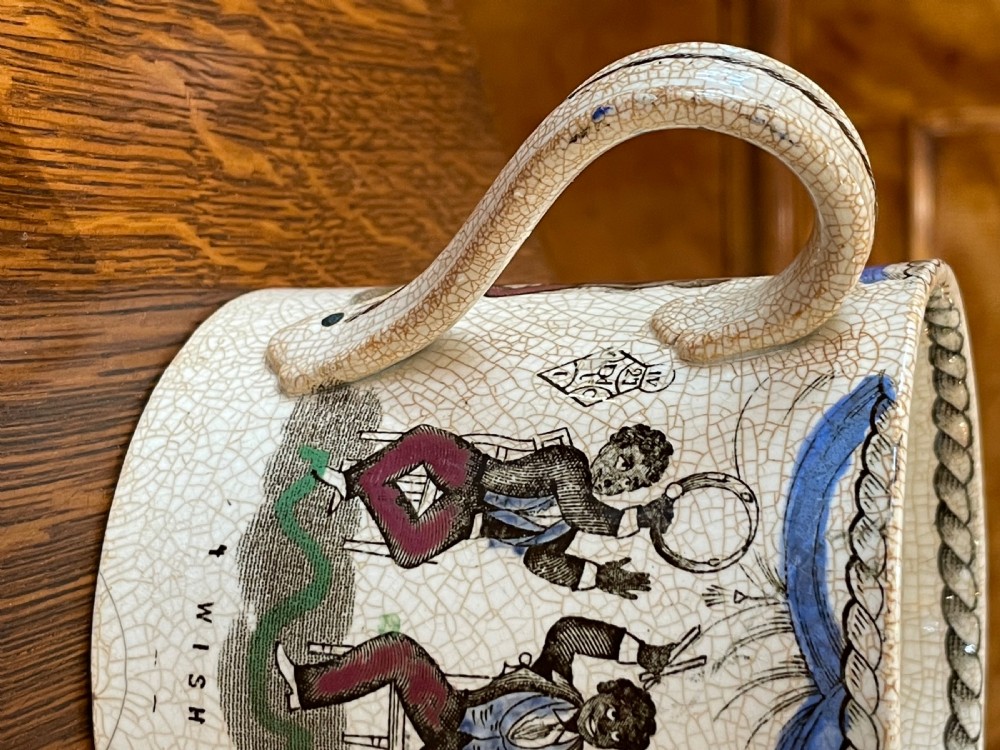 Large Victorian Staffordshire Mug, c1870 View VII