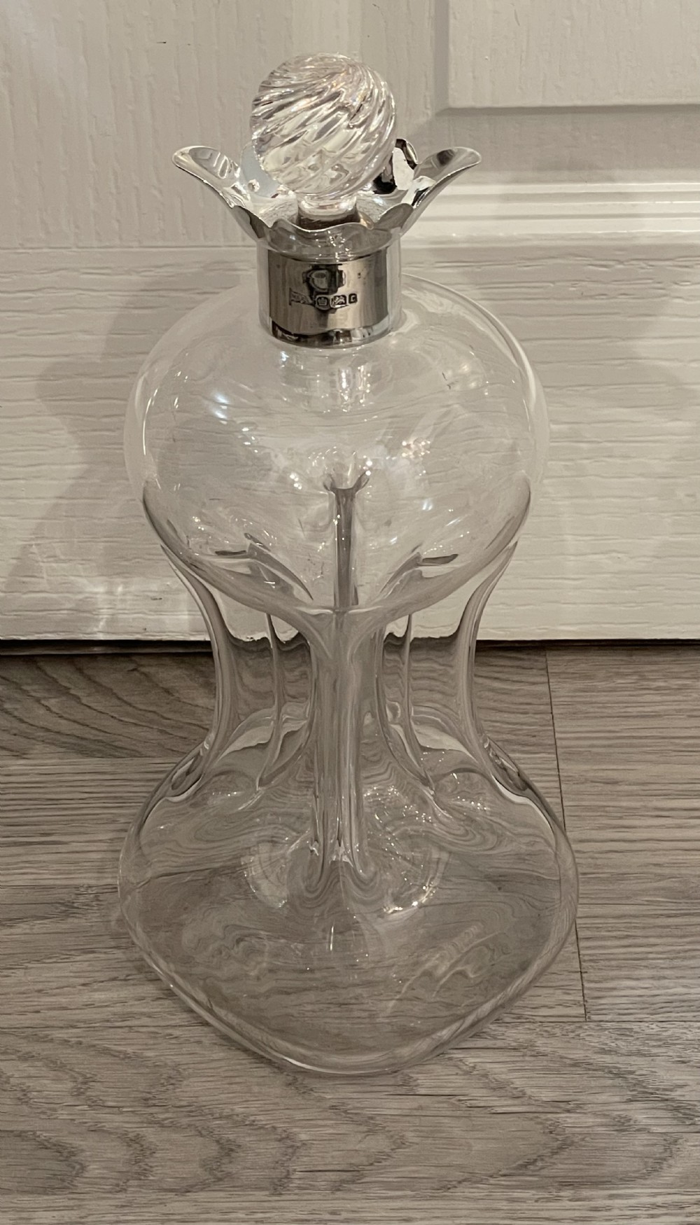 Victorian Silver Mounted Decanter by Walker & Hall