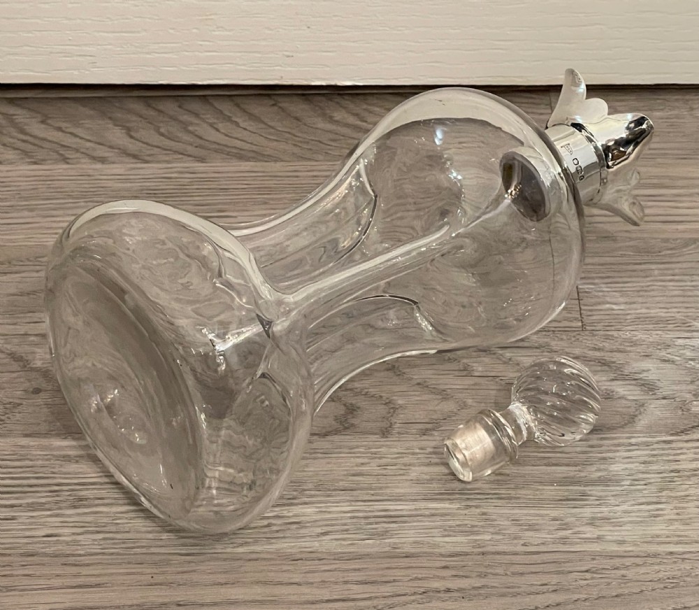 Victorian Silver Mounted Decanter by Walker & Hall View III