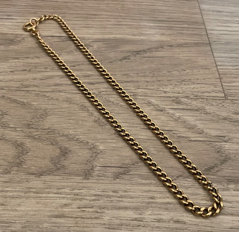 9ct Rose Gold Single Albert Chain 