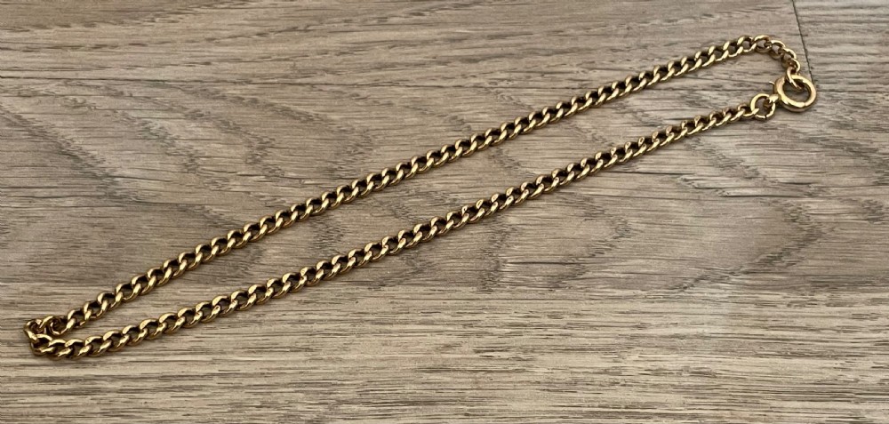 9ct Rose Gold Single Albert Chain  View III