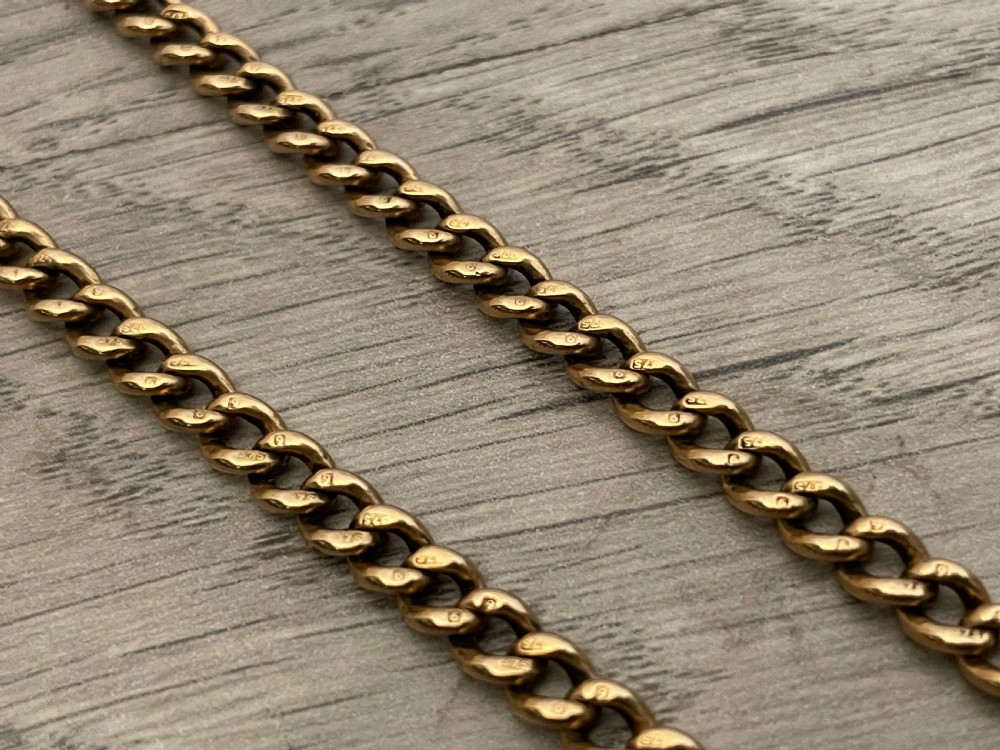 9ct Rose Gold Single Albert Chain  View VI