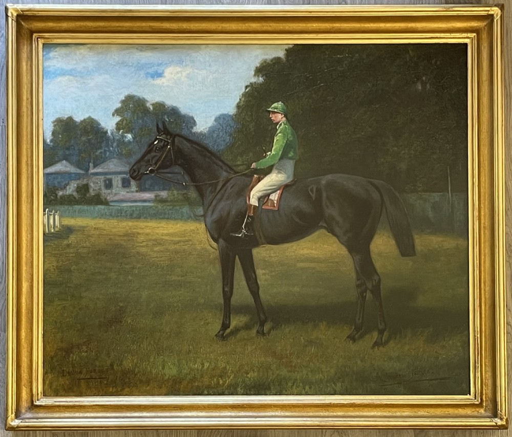 Portrait of a Racehorse Dinna Forget by Adrian Jones