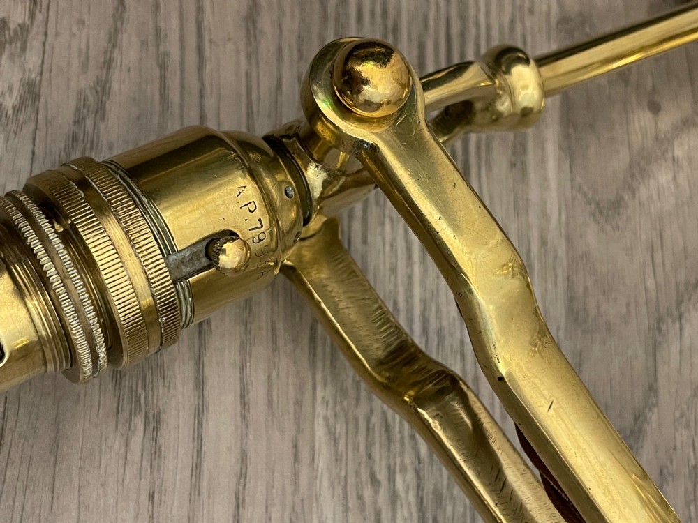 Pair of Solid Brass Gimbal Lamps AP9009 View IV