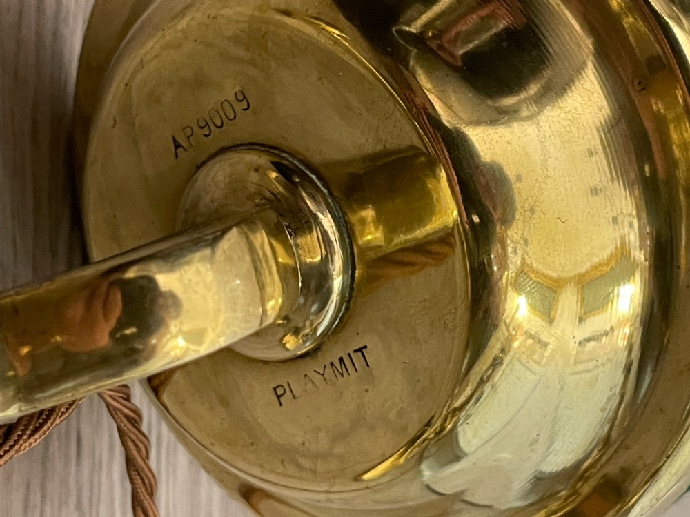 Pair of Solid Brass Gimbal Lamps AP9009 View V