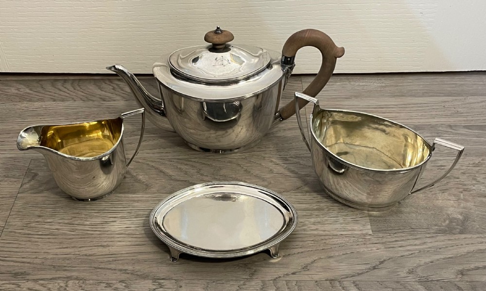 George III Four Piece Tea Set by John Emes View II