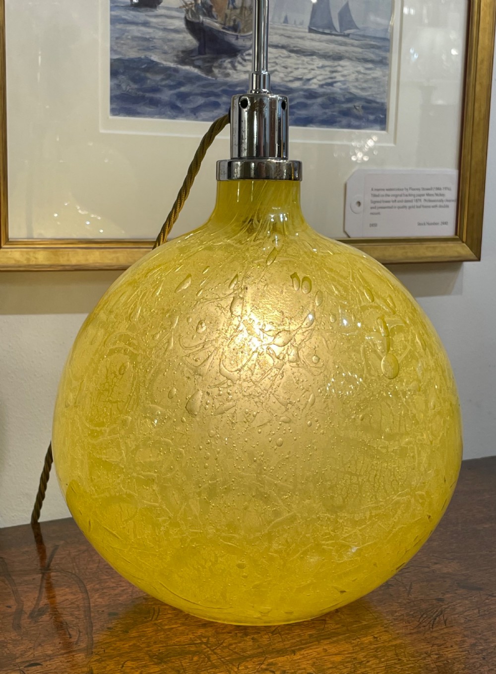 Impressive Art Glass Table Lamp View II