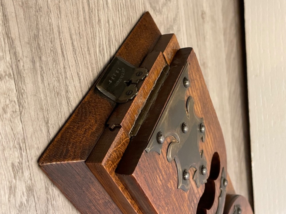 Victorian Oak and Brass Betjemann Bookslide View III
