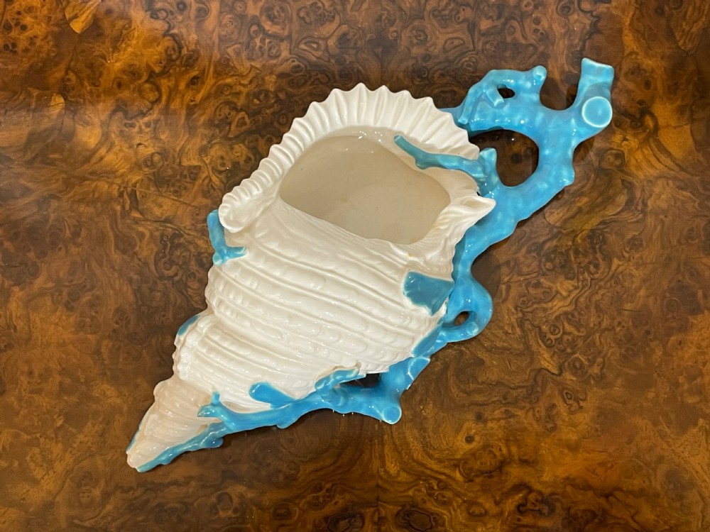 Victorian Royal Worcester Shell Wall Pocket