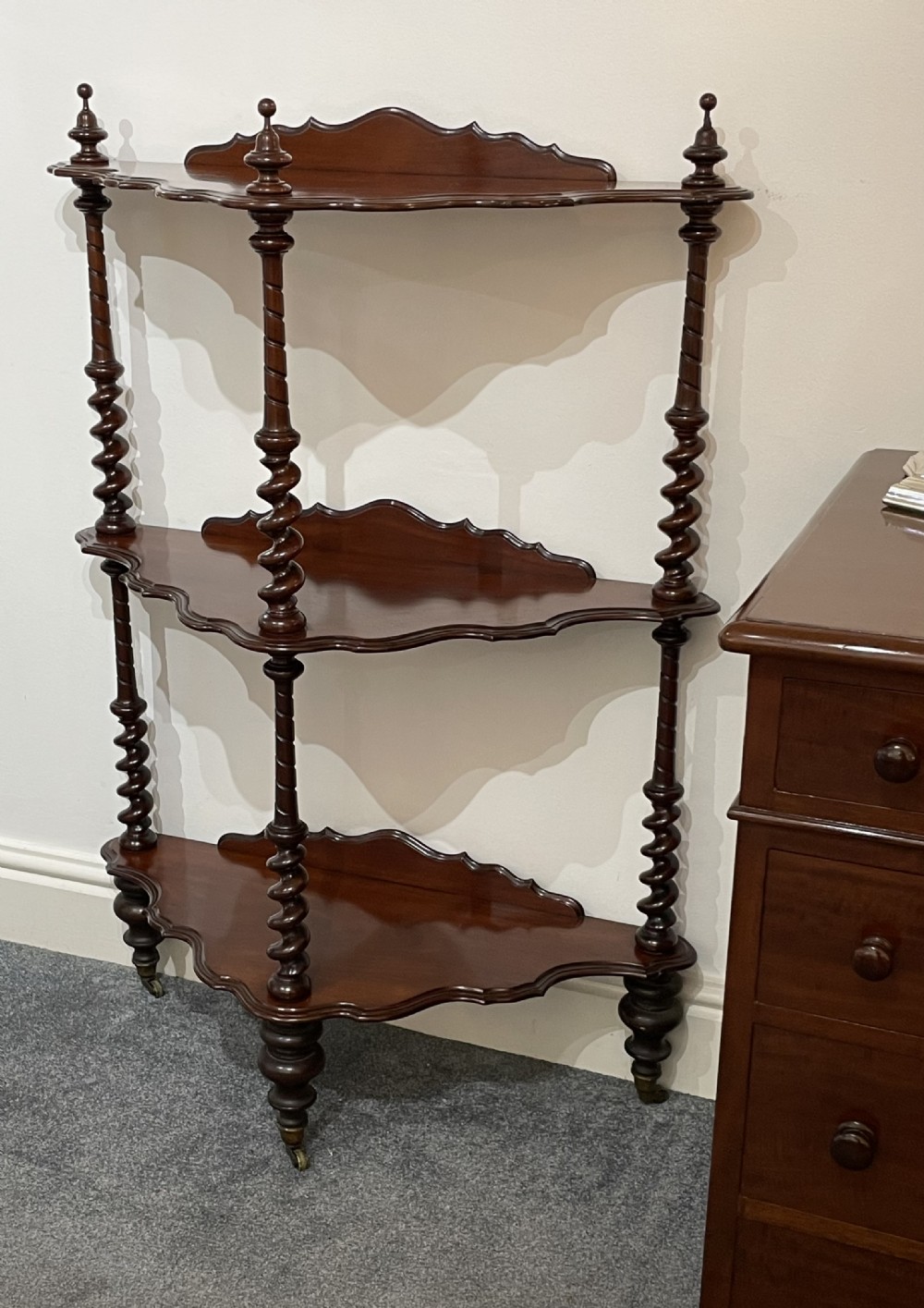 Victorian Mahogany Whatnot Etagere