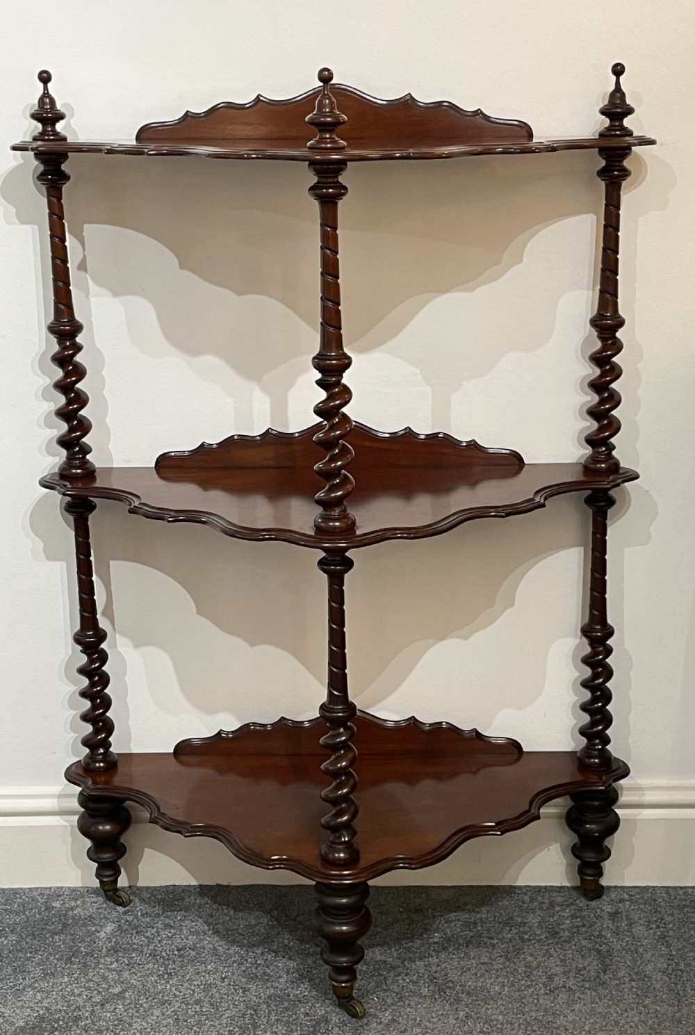 Victorian Mahogany Whatnot Etagere View II
