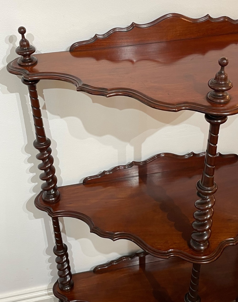 Victorian Mahogany Whatnot Etagere View III