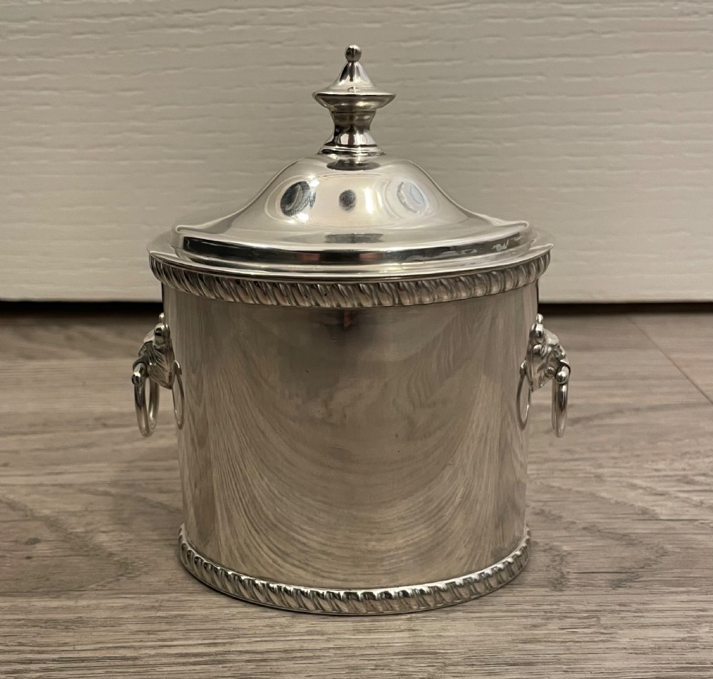 Georgian Old Sheffield Plate Tea Caddy (Replated)
