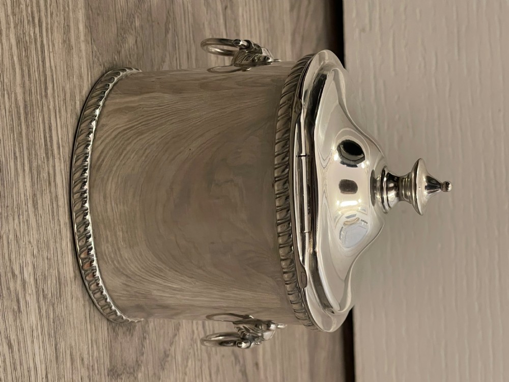 Georgian Old Sheffield Plate Tea Caddy (Replated) View IV
