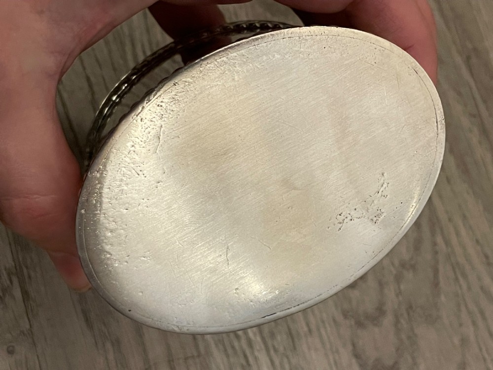 Georgian Old Sheffield Plate Tea Caddy (Replated) View V