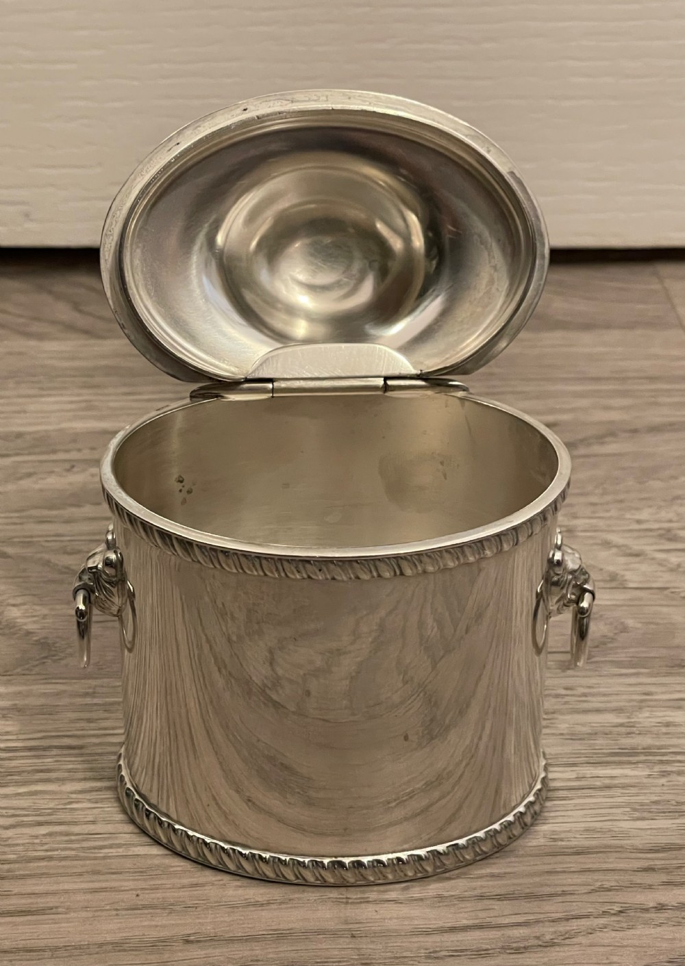 Georgian Old Sheffield Plate Tea Caddy (Replated) View VI