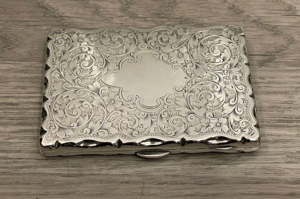 Stunning Edwardian Silver Aide Memoire Card Case, Chester  View II
