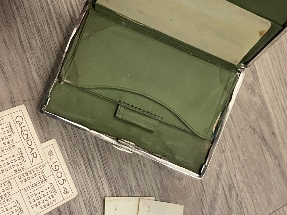 Stunning Edwardian Silver Aide Memoire Card Case, Chester  View IX