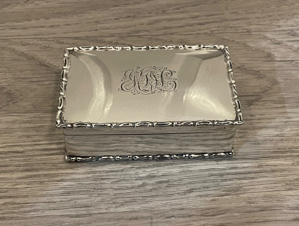 Edwardian Silver Table Snuff Box, Chester 