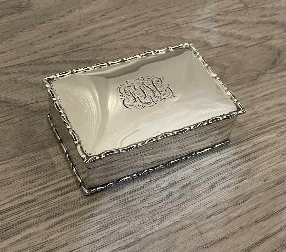 Edwardian Silver Table Snuff Box, Chester  View II