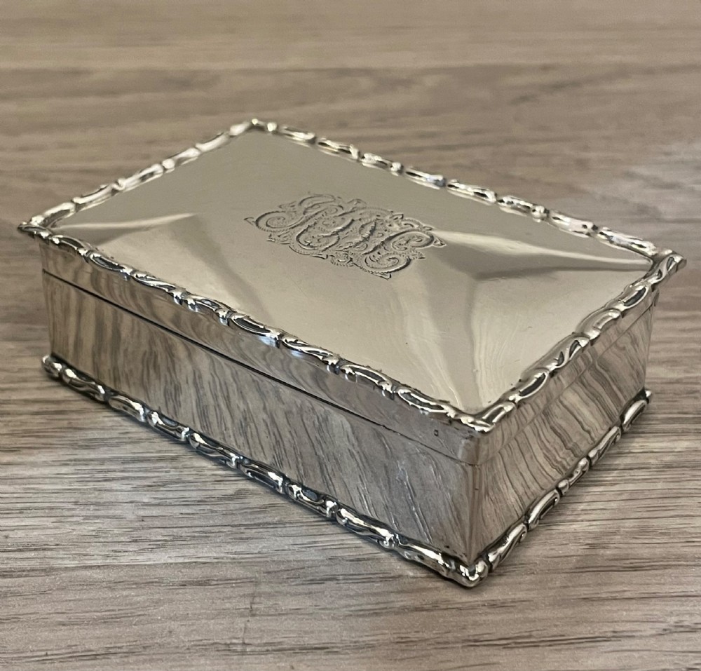Edwardian Silver Table Snuff Box, Chester  View IV