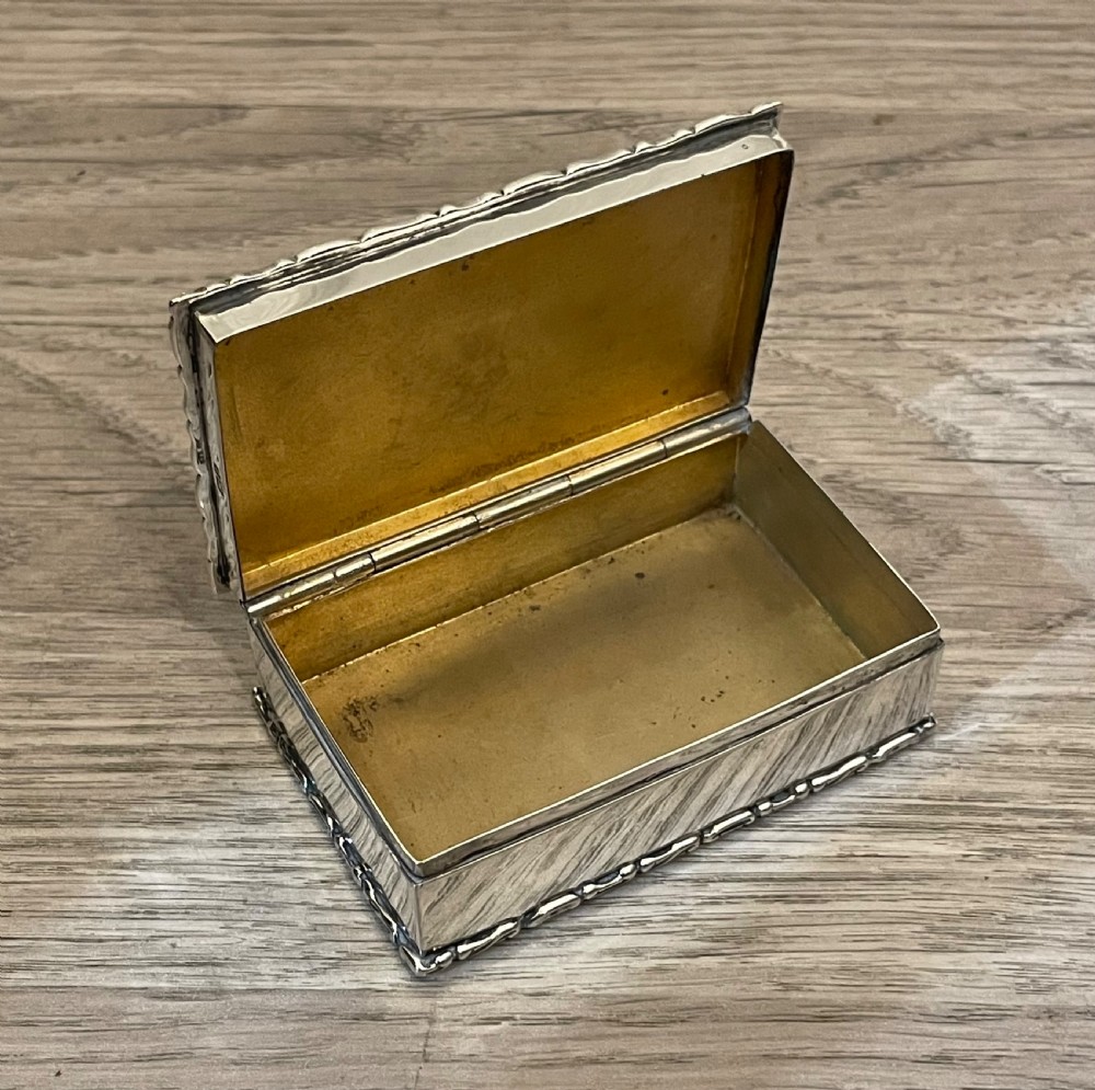 Edwardian Silver Table Snuff Box, Chester  View V