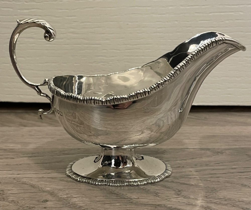 Pair Chester Silver Sauce Boats by Asprey View II