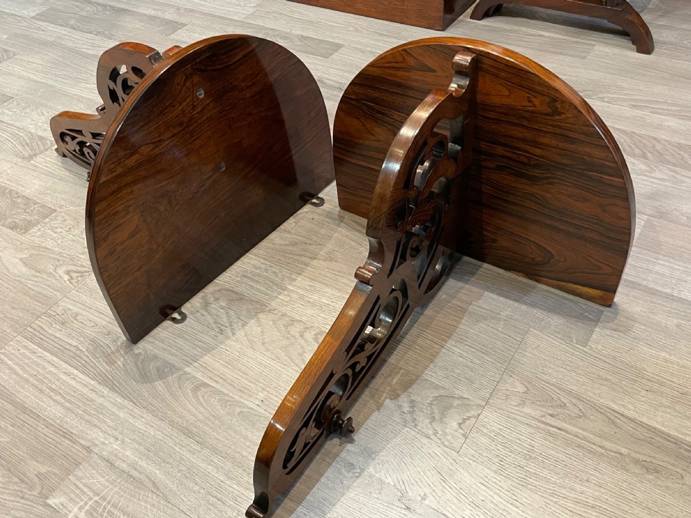 Pair of Victorian Rosewood Wall Shelf Brackets View VI
