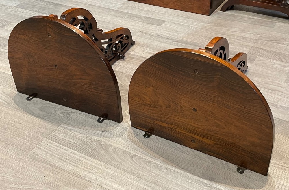 Pair of Victorian Rosewood Wall Shelf Brackets View VIII