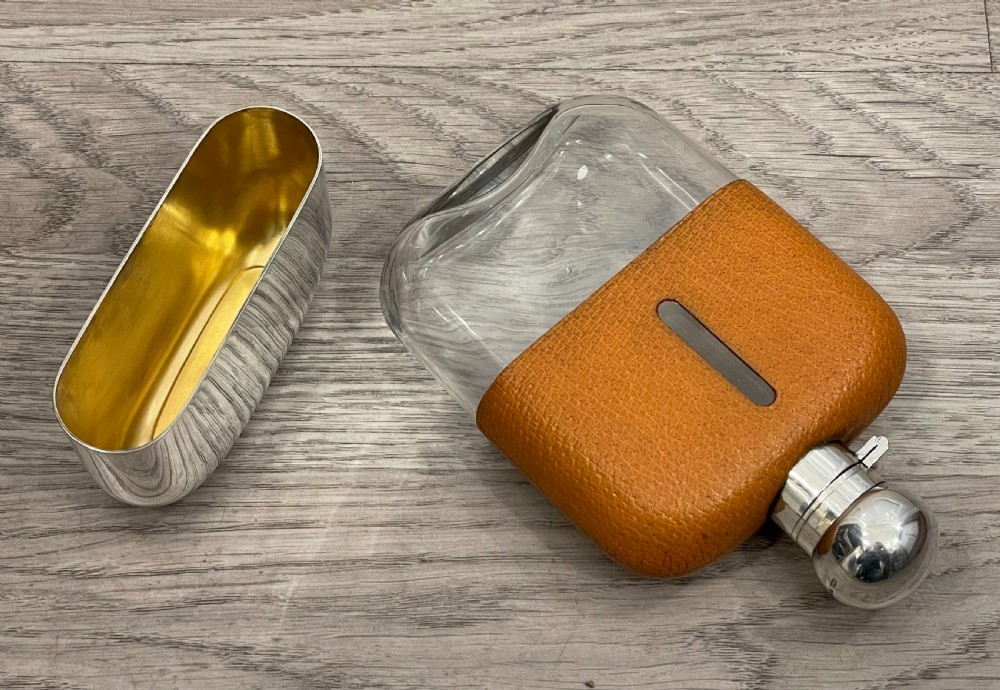 Solid Silver Hip Flask by James Dixon & Sons View VIII
