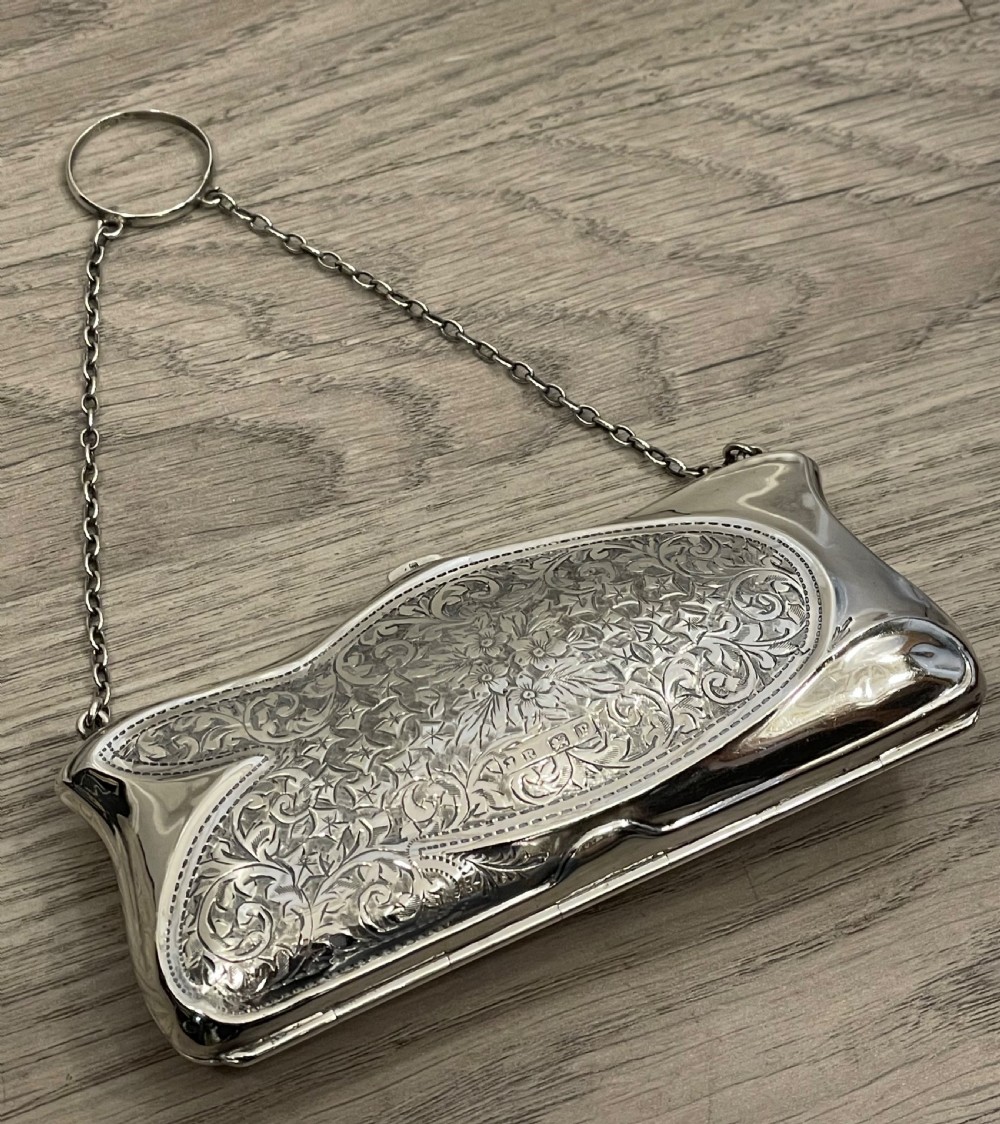 George V Solid Silver Ladies Purse View III