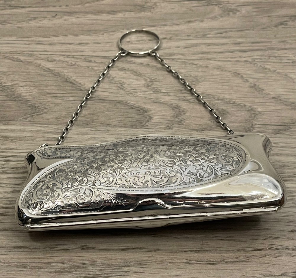George V Solid Silver Ladies Purse View V