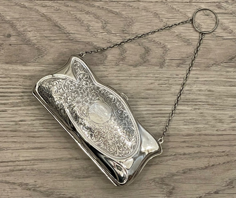 George V Solid Silver Ladies Purse View VII