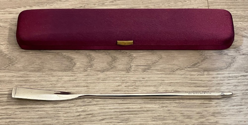 George V Solid Silver Presentation Rowing Oar View III