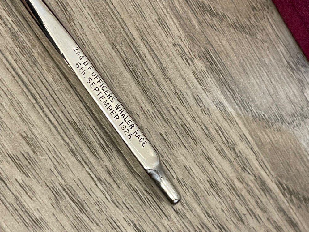 George V Solid Silver Presentation Rowing Oar View IV