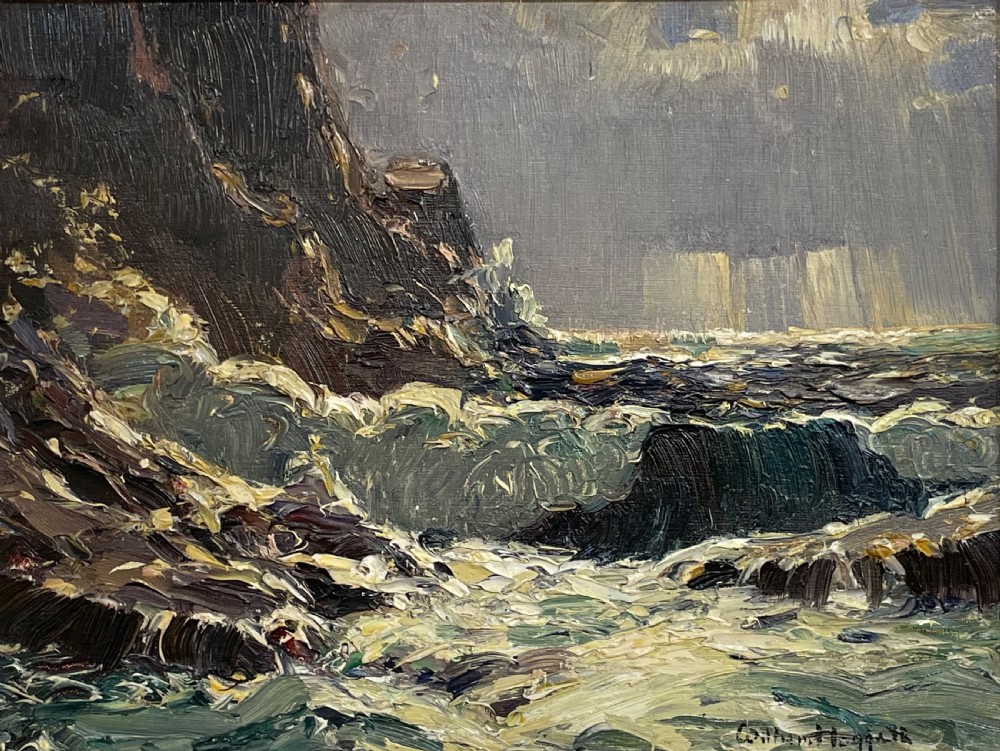 William Hoggatt Oil Painting, The Seventh Wave, Isle of Man  View IV